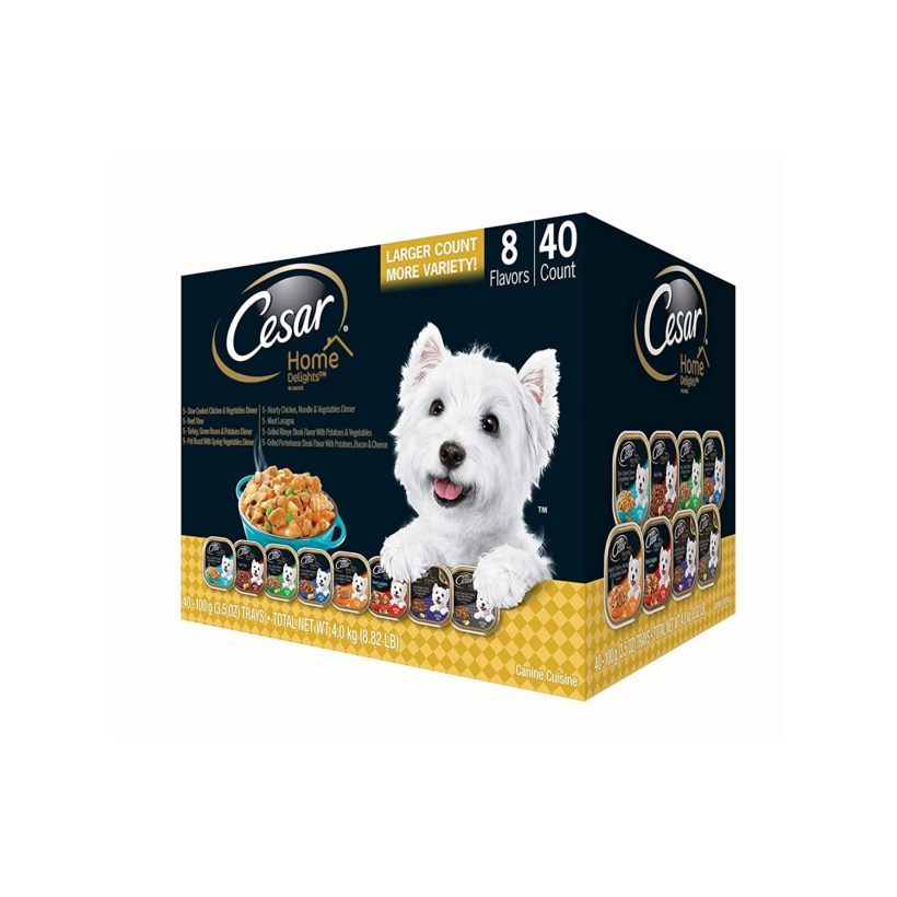 Cesar Home Delights Wet Dog Food, Variety Pack (3.5 oz, 40 ct.) Pack
